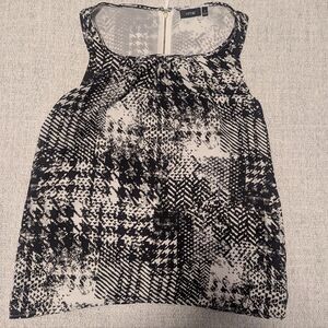 Apt. 9 Monochrome Patterned Sleeveless Blouse